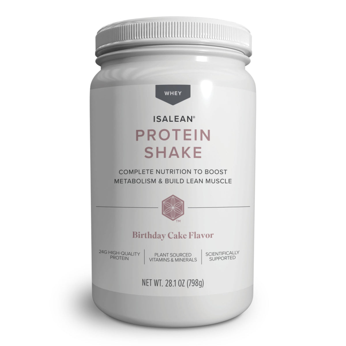 Isagenix IsaLean, 24g Protein Shake, Creamy Strawberry, 27.7 oz