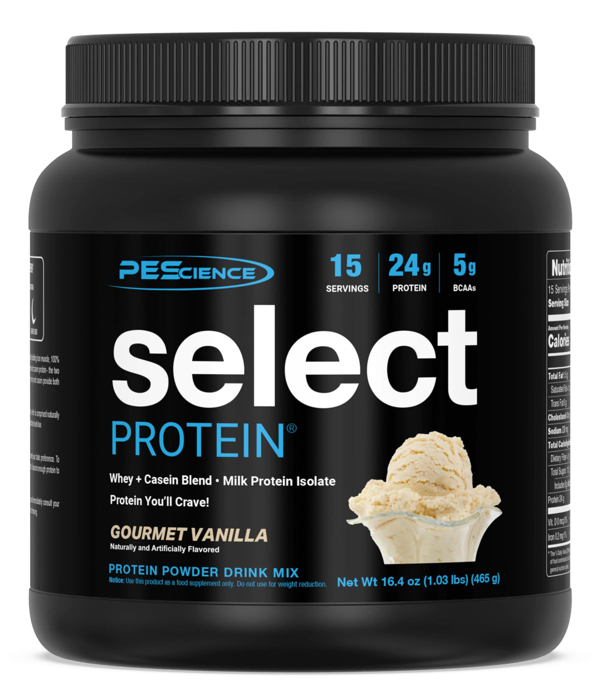PEScience Select Protein Powder, Gourmet Vanilla, 55 Servings