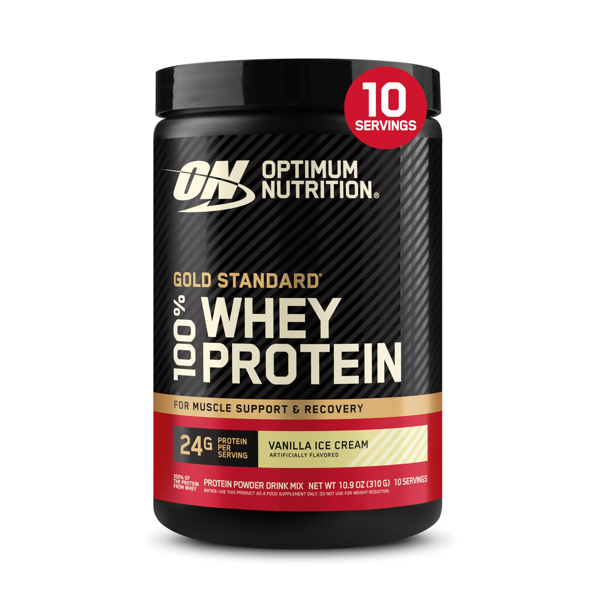 Optimum Nutrition Gold Standard Whey Protein, Double Rich Chocolate, 2 LB