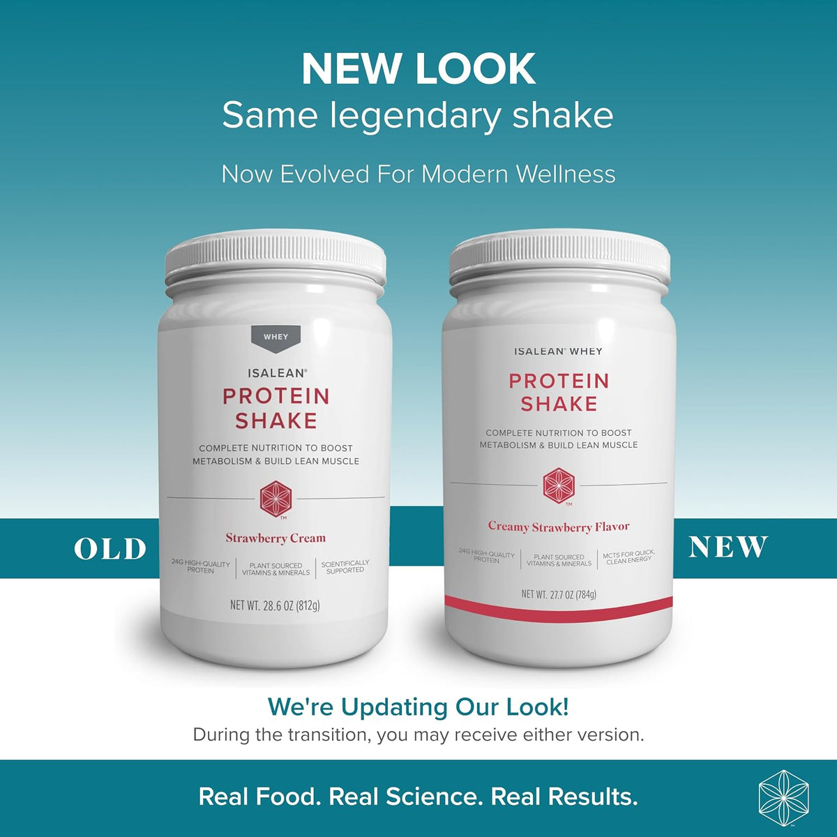 Isagenix IsaLean, 24g Protein Shake, Creamy Strawberry, 27.7 oz