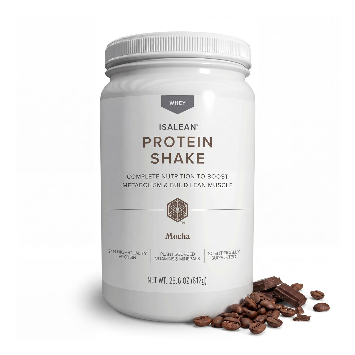 Isagenix IsaLean, 24g Protein Shake, Birthday Cake, 28.1 oz