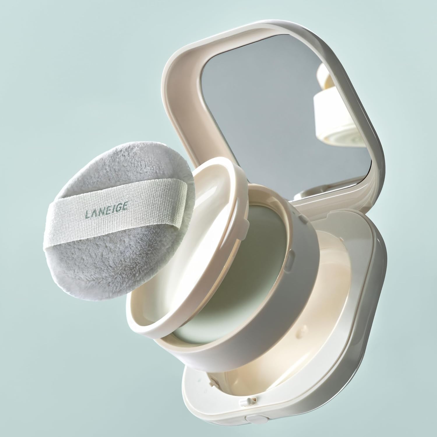 LANEIGE Neo Blurring Powder: Korean Oil-Control Compact with Pore Blurring, Smoothing Finish & Travel-Friendly, No-Spill Packaging