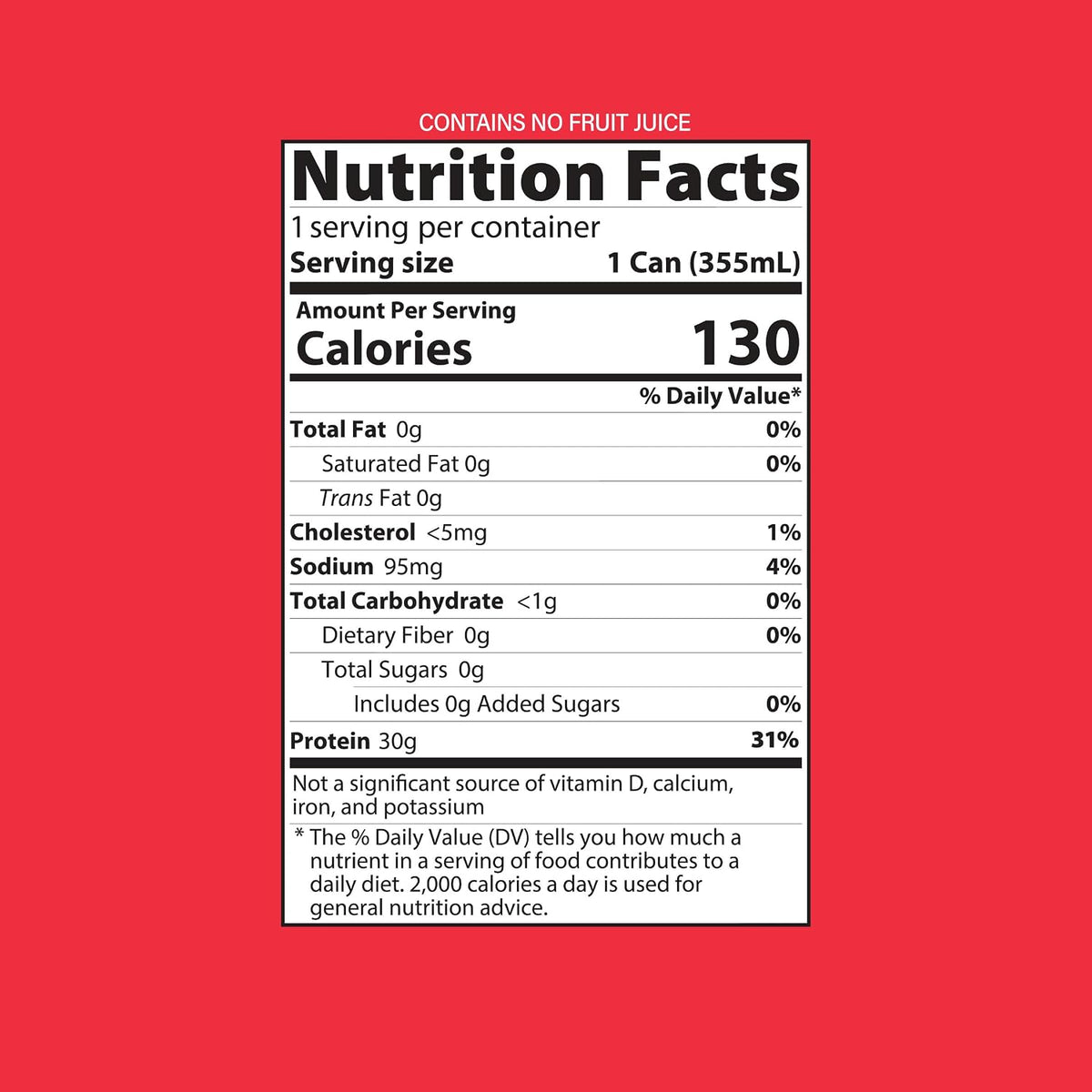Genius Gourmet Clear Protein Sparkling Water Fruit Punch, 12 Pack