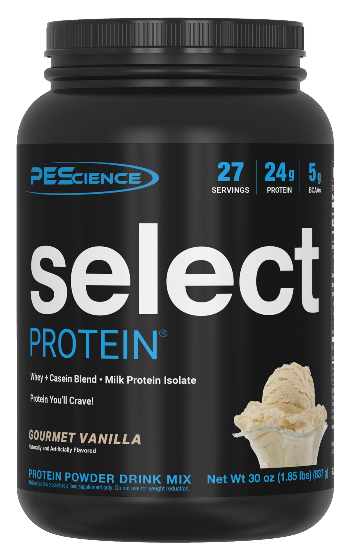 PEScience Select Protein Powder, Gourmet Vanilla, 55 Servings