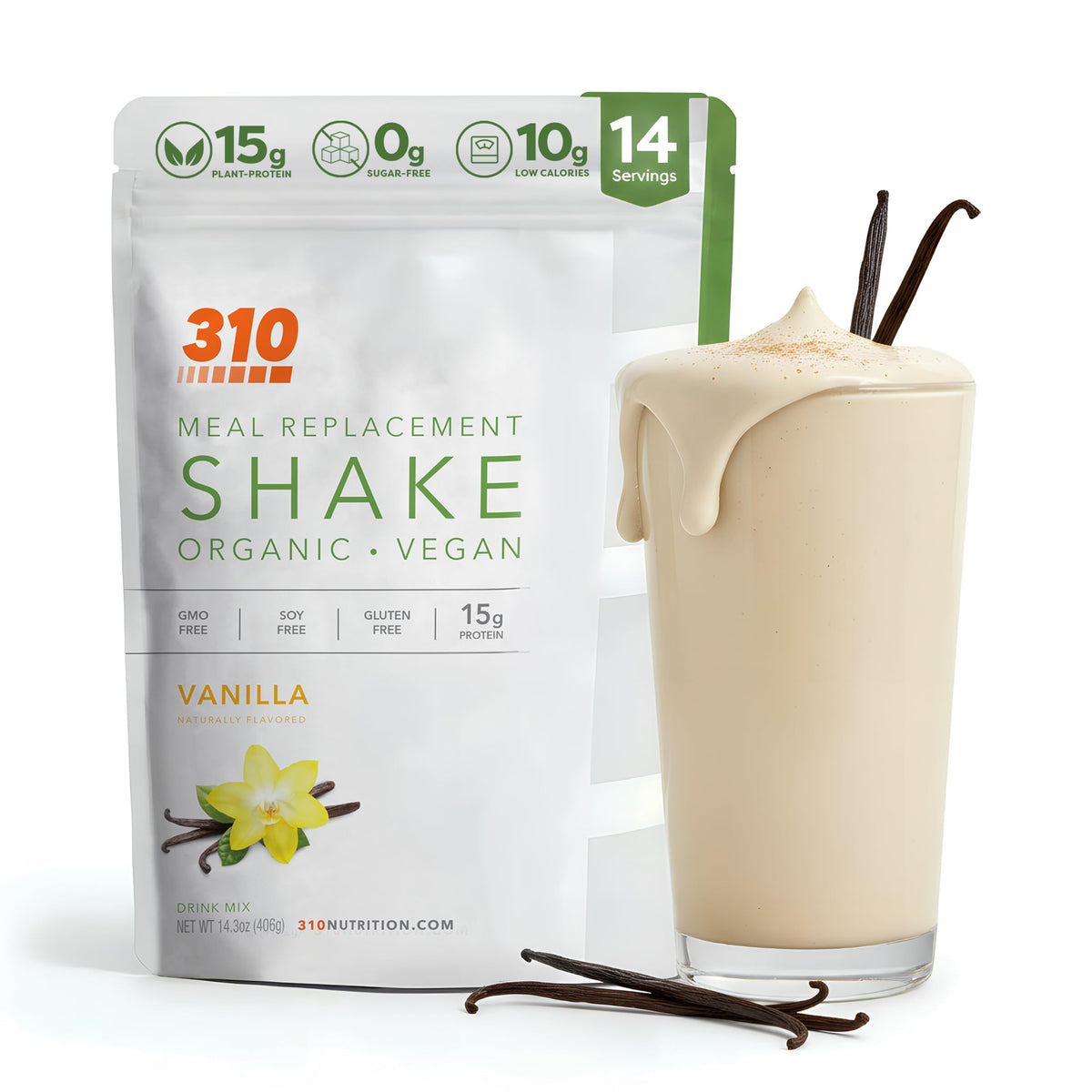 310 Nutrition Organic All-In-One Meal Replacement Shake Powder - Chocolate