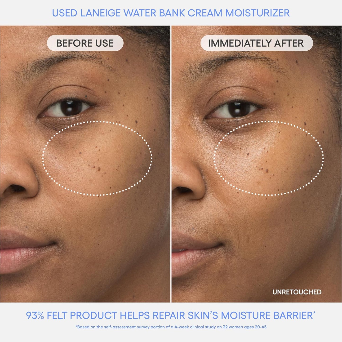 LANEIGE Water Bank Blue Hyaluronic Cream Moisturizer: Hydrating Korean Face Cream with Squalane & Ceramide for Skin Barrier Support, Dermatologist-Tested